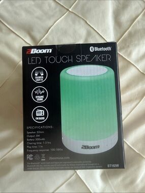2Boom LED Touch Bluetooth Speaker - Green